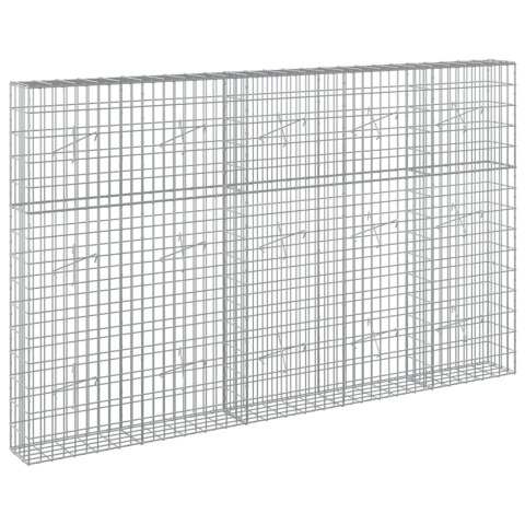 VidaXL Gabion z drutu 3,5 mm i siatką 5x10 cm 250x20x150 cm