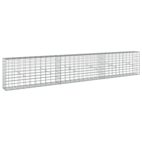 VidaXL Gabion z drutu 3,5 mm i siatką 5x10 cm 300x20x50 cm