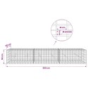 VidaXL Gabion z drutu 3,5 mm i siatką 5x10 cm 300x20x50 cm