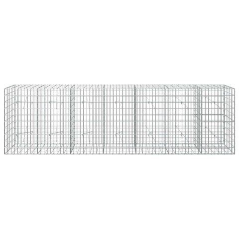 VidaXL Gabion z drutu 3,5 mm i siatką 5x10 cm 350x20x100 cm