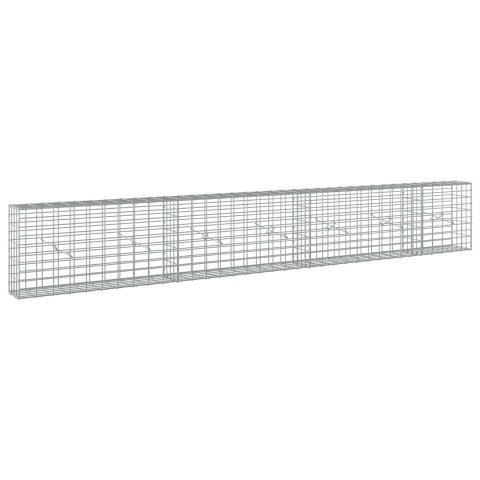 VidaXL Gabion z drutu 3,5 mm i siatką 5x10 cm 350x20x50 cm