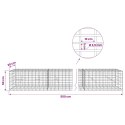 VidaXL Gabion z drutu 3,5 mm i siatką 5x10 cm 500x20x50 cm