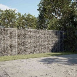 VidaXL Gabion z drutu 5 mm i siatką 5x2,5 cm 650x100x150 cm