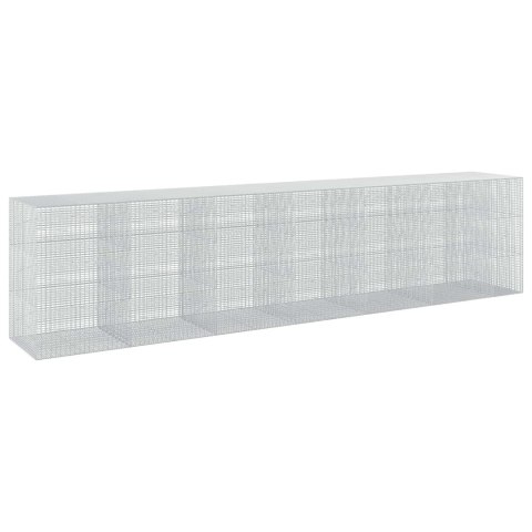 VidaXL Gabion z drutu 5 mm i siatką 5x2,5 cm 650x100x150 cm