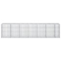 VidaXL Gabion z drutu 5 mm i siatką 5x2,5 cm 650x100x150 cm