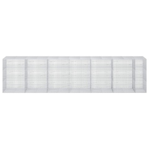 VidaXL Gabion z drutu 5 mm i siatką 5x2,5 cm 650x100x150 cm