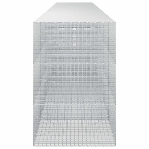 VidaXL Gabion z drutu 5 mm i siatką 5x2,5 cm 650x100x150 cm