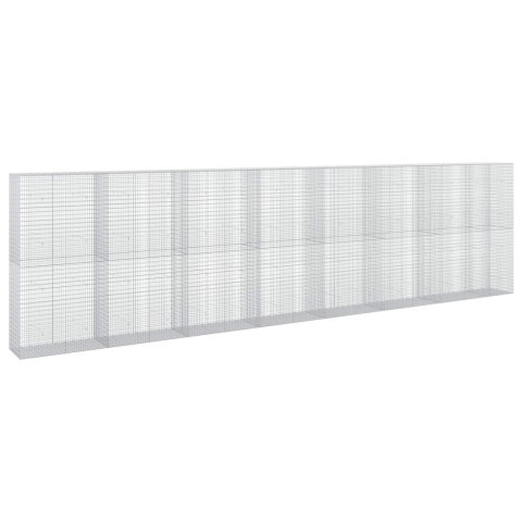 VidaXL Gabion z drutu 5 mm i siatką 5x2,5 cm 750x50x200 cm