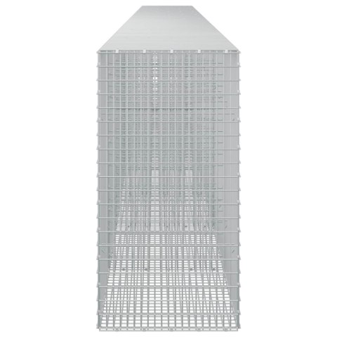 VidaXL Gabion z drutu 5 mm i siatką 5x2,5 cm 850x50x100 cm