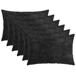 VidaXL Poduszka 6 szt. HEERLEN antracytowy 40 x 60 cm Tkanina Chenille