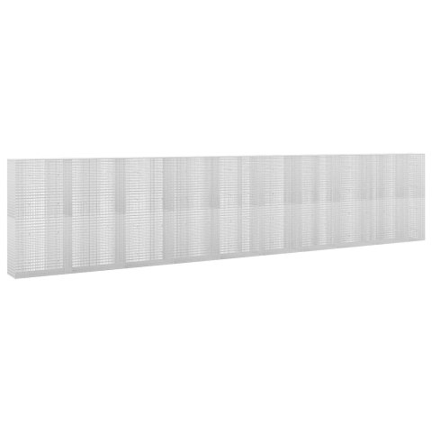 VidaXL Gabion z drutu 5 mm i siatką 5x2,5 cm 950x50x200 cm
