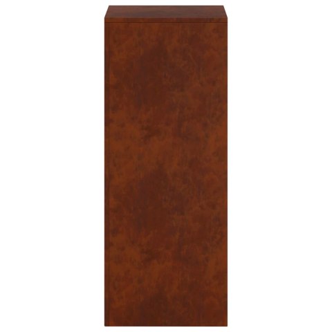 VidaXL Stojak na rośliny 2 szt. Rdzawy 40 x 40 x 100 cm