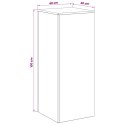 VidaXL Stojak na rośliny Biały 40 x 40 x 100 cm Stal