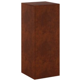 VidaXL Stojak na rośliny Rdzawy 40 x 40 x 100 cm Stal kortenowska