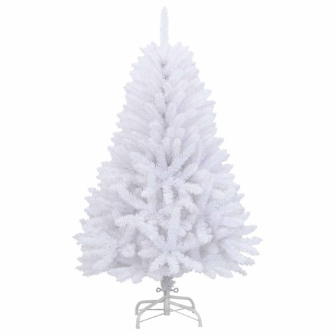 VidaXL Sztuczna choinka 120 cm PVC i stal Biały