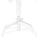 VidaXL Sztuczna choinka z lampkami i bombkami, biała, 150 cm, PVC