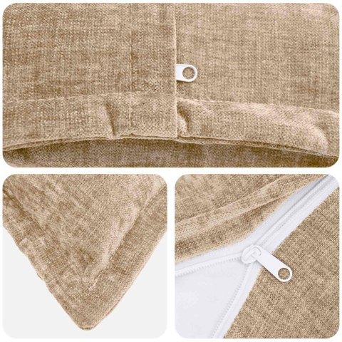 VidaXL Poduszka 2 szt. HOUTEN Ciemnoszary 45 x 45 cm Tkanina Chenille
