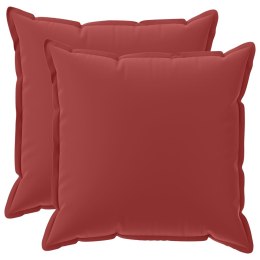 VidaXL Poduszka 2 szt. HOUTEN Czerwone wino 60 x 60 cm Poliester