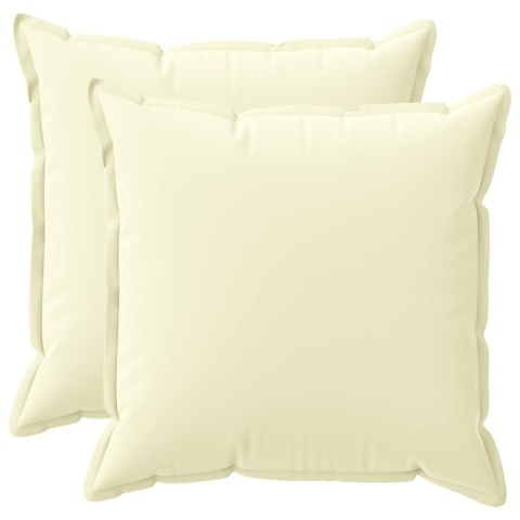 VidaXL Poduszka 2 szt. HOUTEN kremowy 70 x 70 cm Poliester