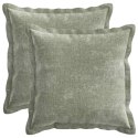 VidaXL Poduszka 2 szt. HOUTEN zielony 45 x 45 cm Tkanina Chenille