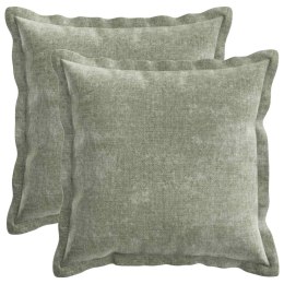 VidaXL Poduszka 2 szt. HOUTEN zielony 45 x 45 cm Tkanina Chenille