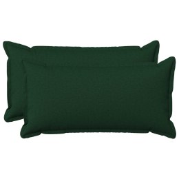 VidaXL Poszewka na poduszkę 2 szt. HOUTEN Ciemnozielony 40 x 80 cm