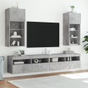 VidaXL Szafki TV, z LED, 2 szt., szarość betonu, 40,5x30x90 cm