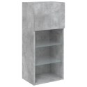 VidaXL Szafki TV, z LED, 2 szt., szarość betonu, 40,5x30x90 cm