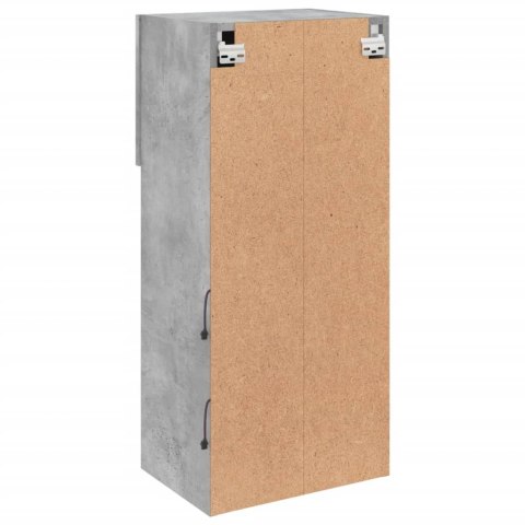 VidaXL Szafki TV, z LED, 2 szt., szarość betonu, 40,5x30x90 cm