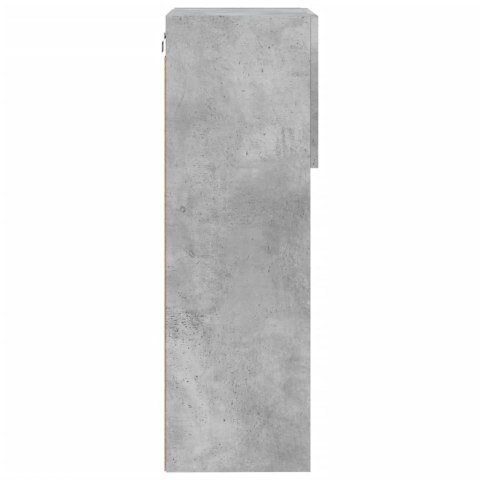 VidaXL Szafki TV, z LED, 2 szt., szarość betonu, 40,5x30x90 cm