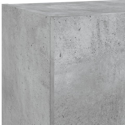 VidaXL Szafki TV, z LED, 2 szt., szarość betonu, 40,5x30x90 cm
