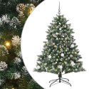 VidaXL Sztuczna choinka Zielony 150 cm PVC, plastik i stal