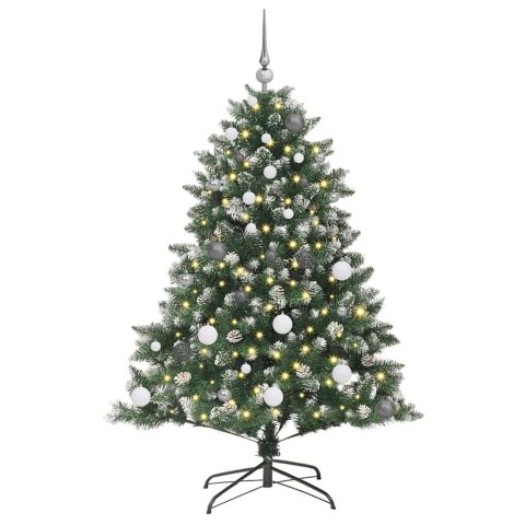 VidaXL Sztuczna choinka Zielony 150 cm PVC, plastik i stal