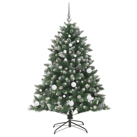 VidaXL Sztuczna choinka Zielony 150 cm PVC, plastik i stal