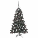 VidaXL Sztuczna choinka Zielony 150 cm PVC, plastik i stal