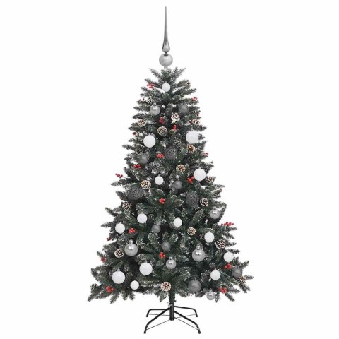 VidaXL Sztuczna choinka Zielony 150 cm PVC, plastik i stal