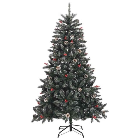 VidaXL Sztuczna choinka Zielony 150 cm PVC, plastik i stal