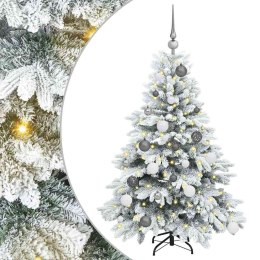 VidaXL Sztuczna choinka z 150 diodami LED Biały 120 cm PE i PVC