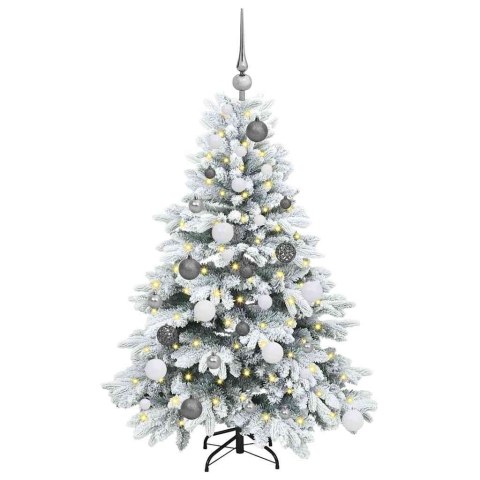 VidaXL Sztuczna choinka z 150 diodami LED Biały 120 cm PE i PVC