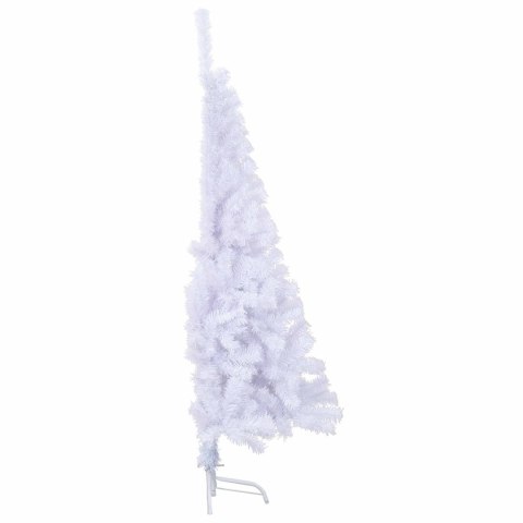 VidaXL Sztuczna choinka z 150 diodami LED Biały 120 cm PVC i stal
