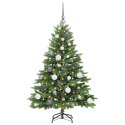 VidaXL Sztuczna choinka z 150 diodami LED Zielony 120 cm PE i PVC