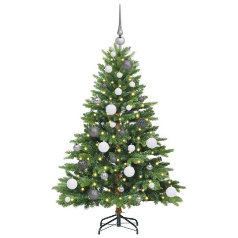 VidaXL Sztuczna choinka z 150 diodami LED Zielony 120 cm PE i PVC