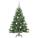 VidaXL Sztuczna choinka z 150 diodami LED Zielony 120 cm PE i PVC