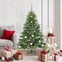 VidaXL Sztuczna choinka z 150 diodami LED Zielony 150 cm PE i PVC