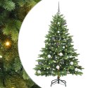 VidaXL Sztuczna choinka z 150 diodami LED Zielony 150 cm PE i PVC