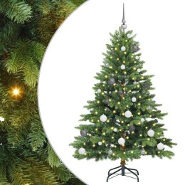 VidaXL Sztuczna choinka z 150 diodami LED Zielony 150 cm PE i PVC