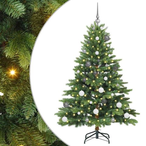 VidaXL Sztuczna choinka z 150 diodami LED Zielony 150 cm PE i PVC