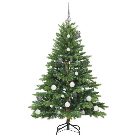 VidaXL Sztuczna choinka z 150 diodami LED Zielony 150 cm PE i PVC