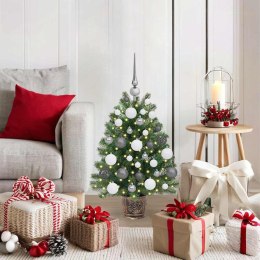 VidaXL Sztuczna choinka z 150 diodami LED Zielony 75 cm PE i PVC