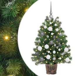 VidaXL Sztuczna choinka z 150 diodami LED Zielony 95 cm PE i PVC